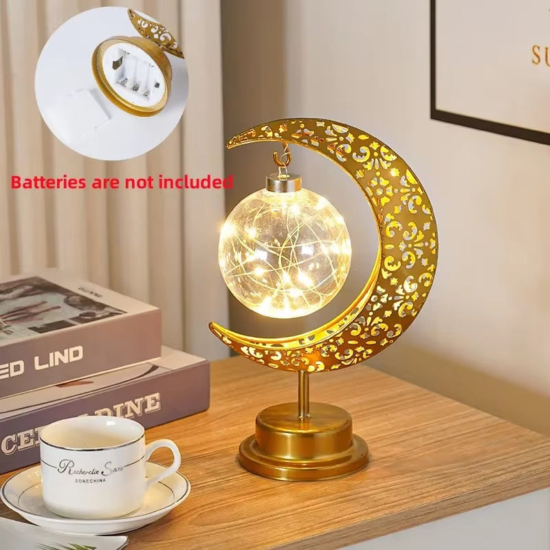 2026 Ramadan Decoration LED Star Moon Candle Lamp Eid Mubarak Night Light for Islamic Muslim Party Ornaments Eid Al-Fitr Gifts